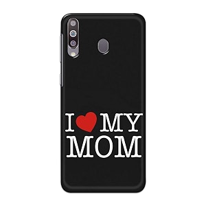 PRINTFIDAA I Love My Mom Hard Back