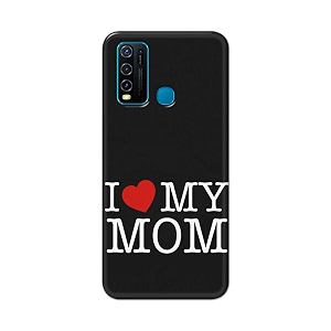 PRINTFIDAA I Love My Mom Hard Back