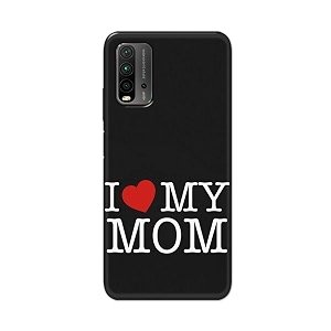 PRINTFIDAA I Love My Mom Hard Back