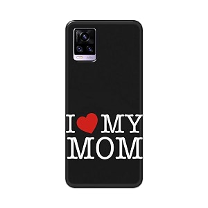 PRINTFIDAA I Love My Mom Hard Back