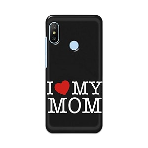 PRINTFIDAA I Love My Mom Hard Back