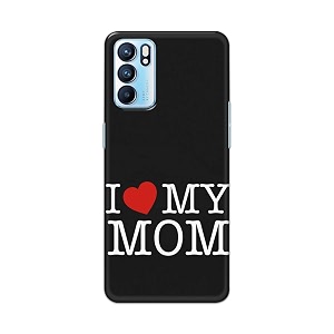 PRINTFIDAA I Love My Mom Hard Back