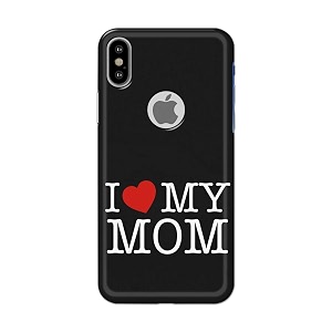PRINTFIDAA I Love My Mom Hard Back