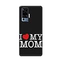 PRINTFIDAA I Love My Mom Hard Back