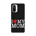 PRINTFIDAA I Love My Mom Hard Back