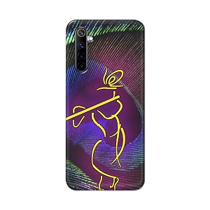PRINTFIDAA Lord Krishna On Peacock Feather Hard