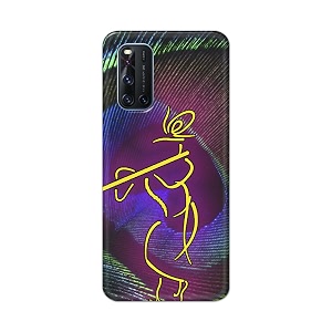 PRINTFIDAA Lord Krishna On Peacock Feather Hard