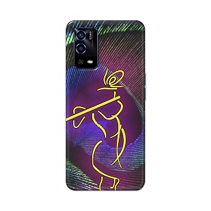 PRINTFIDAA Lord Krishna On Peacock Feather Hard