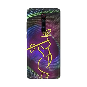 PRINTFIDAA Lord Krishna On Peacock Feather Hard