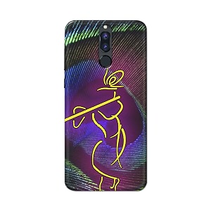 PRINTFIDAA Lord Krishna On Peacock Feather Hard