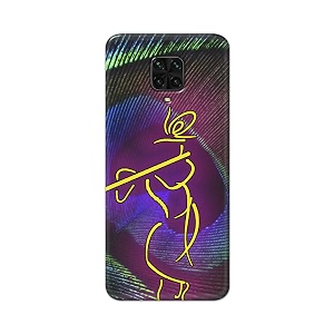 PRINTFIDAA Lord Krishna On Peacock Feather Hard