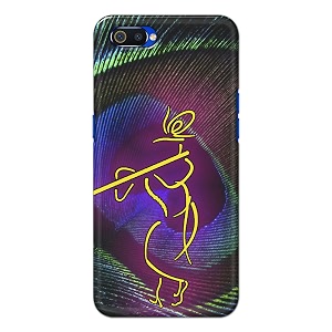 PRINTFIDAA Lord Krishna On Peacock Feather Hard