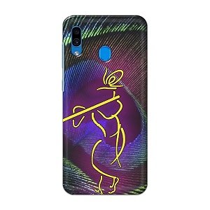 PRINTFIDAA Lord Krishna On Peacock Feather Hard