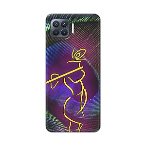 PRINTFIDAA Lord Krishna On Peacock Feather Hard
