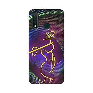 PRINTFIDAA Lord Krishna On Peacock Feather Hard