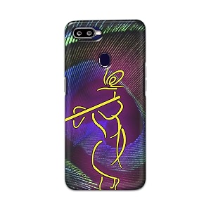 PRINTFIDAA Lord Krishna On Peacock Feather Hard
