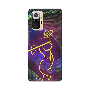 PRINTFIDAA Lord Krishna On Peacock Feather Hard