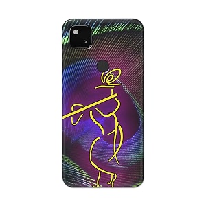 PRINTFIDAA Lord Krishna On Peacock Feather Hard