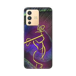 PRINTFIDAA Lord Krishna On Peacock Feather Hard