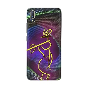 PRINTFIDAA Lord Krishna On Peacock Feather Hard