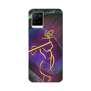 PRINTFIDAA Lord Krishna On Peacock Feather Hard