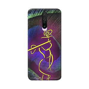 PRINTFIDAA Lord Krishna On Peacock Feather Hard