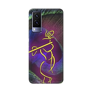 PRINTFIDAA Lord Krishna On Peacock Feather Hard