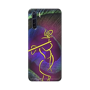 PRINTFIDAA Lord Krishna On Peacock Feather Hard