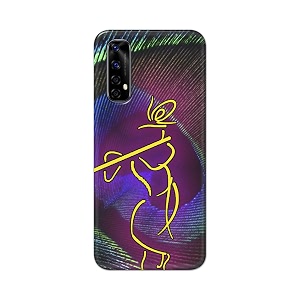 PRINTFIDAA Lord Krishna On Peacock Feather Hard