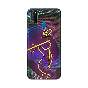 PRINTFIDAA Lord Krishna On Peacock Feather Hard