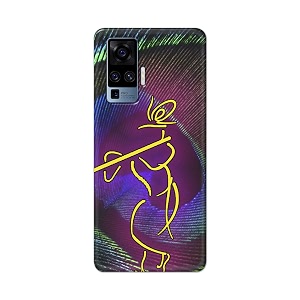 PRINTFIDAA Lord Krishna On Peacock Feather Hard