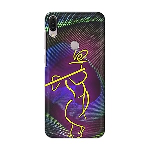 PRINTFIDAA Lord Krishna On Peacock Feather Hard