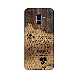 printfidaa love is the only reality and it is not mere sentiment printed designer hard case for samsung galaxy a8 plus 2018 a730f a730f  ds back cover -e rpm1010