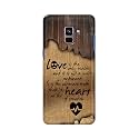 PRINTFIDAA Love is The Only Reality and It is Not Mere Sentiment Printed Designer Hard Case for Samsung Galaxy A8 Plus (2018), A730F, A730F / DS Back Cover -(e) RPM1010
