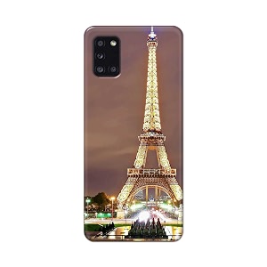 printfidaa lovers famous place eiffel tower in paris printed designer hard case for samsung galaxy a31 sm-a315f  ds sm-a315g  ds back cover -e rpm1009