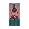 PRINTFIDAA Man Icon with Beard Shirt Hipster