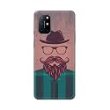 PRINTFIDAA Man Icon with Beard Shirt Hipster