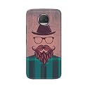 PRINTFIDAA Man Icon with Beard Shirt Hipster