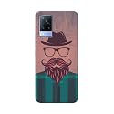 PRINTFIDAA Man Icon with Beard Shirt Hipster