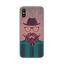 PRINTFIDAA Man Icon with Beard Shirt Hipster