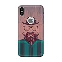 PRINTFIDAA Man Icon with Beard Shirt Hipster