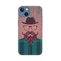PRINTFIDAA Man Icon with Beard Shirt Hipster