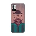 PRINTFIDAA Man Icon with Beard Shirt Hipster