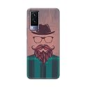 PRINTFIDAA Man Icon with Beard Shirt Hipster