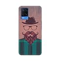 PRINTFIDAA Man Icon with Beard Shirt Hipster