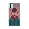 PRINTFIDAA Man Icon with Beard Shirt Hipster