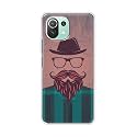 PRINTFIDAA Man Icon with Beard Shirt Hipster