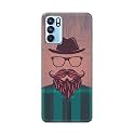 PRINTFIDAA Man Icon with Beard Shirt Hipster