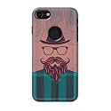 PRINTFIDAA Man Icon with Beard Shirt Hipster