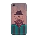 PRINTFIDAA Man Icon with Beard Shirt Hipster